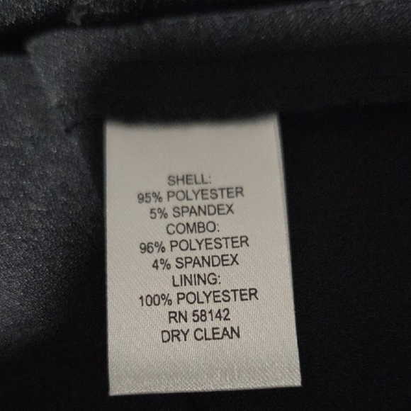 London Times Elegant Black and Cream Long Sleeve Dress - Picture 3 of 4